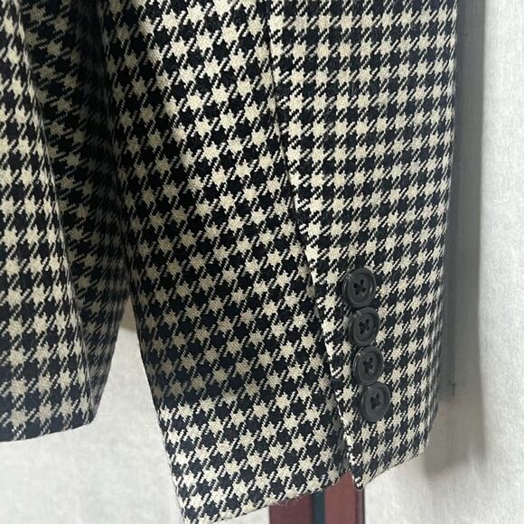 LAUREN RALPH LAUREN HOUNDSTOOTH ZIPPER FRONT JACKET BLAZER‎ SIZE 16 - Picture 4 of 11